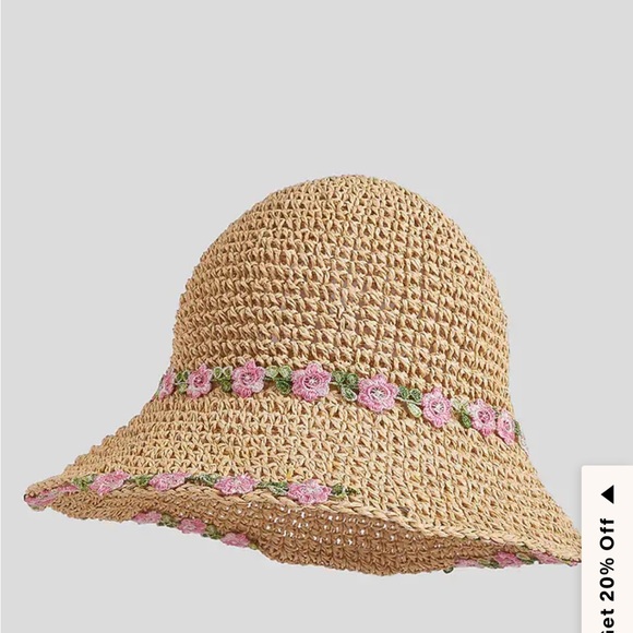 NWT Cupshe Blooming Skies Straw Hat - Picture 8 of 12